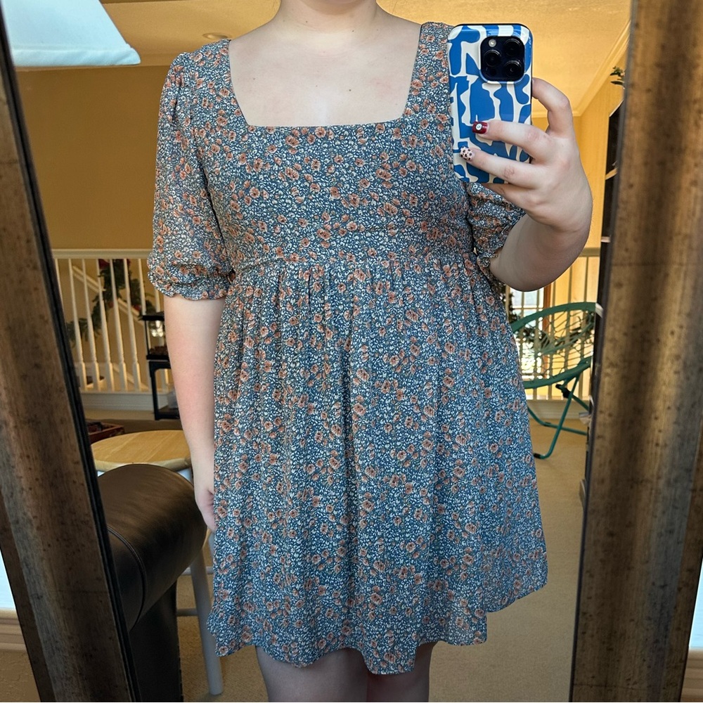 women’s floral half sleeve dress - arula!